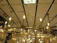 CHANDELIER OR PENDANT AS SHOWN * REFER TO PHOTOS * BUYER RESPONSIBLE FOR REMOVAL - BRING TOOLS AND LADDER AS ITEMS ARE CEILING MOUNTED 12'-14' CEILING HEIGHT*