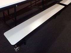 Learniture Mobile Bench Cafeteria Table 12'