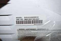 SAMSUNG ELECTRIC DRYER MDL DVE341A3000W/A3 WHITE 120/240-V