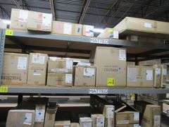CONTENTS OF SHELF, ASSORTED MATTEO PRODUCTS, WALL SCONCES, PENDANTS, FLUSH MOUNT LIGHTS, LIGHT PENDANTS, WALL LIGHTS, ETC.