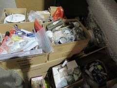 LOT OF APPROX. (45) BOXES ASSORTED RETURN LIGHTING/FIXTURE ITEMS