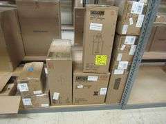 LOT OF APPROX. (9) BOXES OF ASSORTED CAPITAL PRODUCTS, LIGHT PENDANTS #341211NP, PENDANT #349841MA, PENDANT #355443RE, WALL MOUNT LIGHTS, ETC.