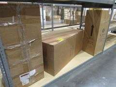 LOT, (1) ST. JAMES WING-CW-AI MEDIUM PATINA, (1) ST. JAMES TRIG-NG MATTE BLACK & (1) BOX OF HARDWARE