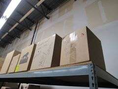LOT OF (5) BOXES SAVOY HOUSE, (1) 7-4056-1-322 GLASS, M800-12-CMB GLASS ONLY, G118-1120-123 GLASS ONLY