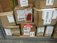 LOT OF APPROX. (13) BOXES OF HUDSON VALLEY PRODUCTS, (1) CHANDELIER #GLS-H6427041, (2) WALL SCONCES #H161101-AGB, (1) WALL SCONCE #H326102-PN, PENDANTS #H111701-AGB, (2) WALL SCONCES #MDS101-PN, (2) WALL SCONCES #4842-PN & (2) PENDANTS #H4857015-PN