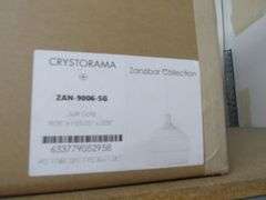 CRYSTORAMA AGED BRASS CHANDELIER #HAY-1409-AG