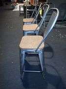 Metal Chair w/ Wood Seat **sold 3X the money**