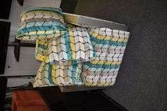SWIVELING GUEST CHAIR WITH (3) THROW PILLOWS