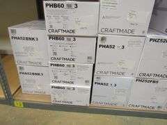 LOT OF (14) CRAFTMADE ASSORTED CEILING FANS, (5) PHAZE 5 52" #PHZ52FB5, (3) PHAZE 3 52" #PHA52W3, (4) SMART PHOEBE 60" #PHB60FBSB3 & (2) PHAZE 3 52" #PHA52BNK3