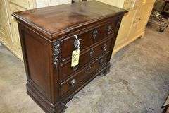 LOT, (1) WOOD CUP BOARD AS SHOWN - APPROX. 54" X 23" X 60" AND (1) BELVEDERE NIGHT STAND - APPROX.. 38" X 17" X 32"