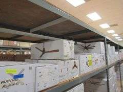 LOT OF (11) MINKA-AIRE ASSORTED CEILING FANS, (3) XTREME H20 52" #F896-52-CL, (1) JAVA XTREME 84" #F754L-CL, (1) KOLA-XL 60" #F689-DBB, (3) SIMPLE 52" #F787-CL, (1) ROTO XL 62" #F624-CL & (1) ORB 54" #F623L-BC/SBR