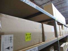 LOT, (2) QUOIZEL LANTERNS CCR8412CU AND (2) QUOIZEL LED PENDANTS PCAZA340MBK