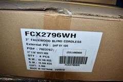 MIXED PALLET INCLUDING ICE MAKER KIT, 2" FAUX WOOD BLINDS, PENDANT LIGHTS ETC.