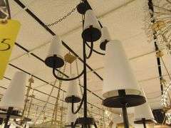 CHANDELIER OR PENDANT AS SHOWN * REFER TO PHOTOS * BUYER RESPONSIBLE FOR REMOVAL - BRING TOOLS AND LADDER AS ITEMS ARE CEILING MOUNTED 12'-14' CEILING HEIGHT*