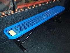U-Line Heavy Duty Metal 6' Bench  (Missing Bolt)