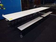 Learniture Mobile Bench Cafeteria Table 12' **sold 2X the money**