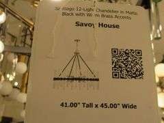 CHANDELIER OR PENDANT AS SHOWN * REFER TO PHOTOS * BUYER RESPONSIBLE FOR REMOVAL - BRING TOOLS AND LADDER AS ITEMS ARE CEILING MOUNTED 12'-14' CEILING HEIGHT*