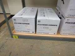 LOT OF (6) CRAFTMADE ASSORTED CEILING FANS, (2) PHASE 3 52" #PHA52BNK3, (1) CHAMPION 60" #CHP60BNK9, (1) TARGAS 52" #TG52ESP3, (1) PRO PLUS 101 52" #P101FBSB5-52BWNFB & (1) PRO PLUS 211 52" #P211FB5-52FBGW