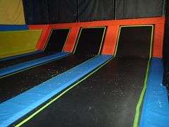 Dodgeball Trampoline Zone Approx. 50' X 25' X 12.5'