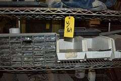 (2) WIRE SHELVES SOLD WITH CONTENTS AS SHOWN