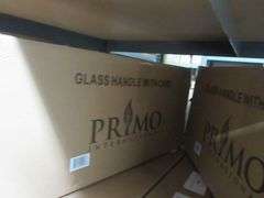 LOT OF APPROX. (13) BOXES, PRIMO INTERNATIONAL WALL LANTERNS, ELECTRIC CRAFTMADE 55604-FB, SATCO 16.5W LED REFLECTORS, PRIMO YK-20E-ORB LIGHTING CONTINUANCE 82029/10 CHARCOAL CANDELABRA