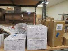 LOT OF APPROX. (25) BOXES OF ASSORTED GLASS KITS, LIGHT KITS, FAN PARTS, ETC..
