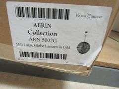 VISUAL COMFORT MILL LARGE GLOBE LANTERN IN GILD #ARN5002G