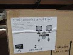 LOT, (3) ASSORTED UTTERMOST ITEMS - (1) 22028, (1) 22127 AND (1) 2-LIGHT SCONCE