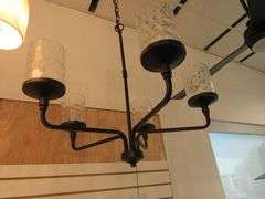 CHANDELIER OR PENDANT AS SHOWN * REFER TO PHOTOS * BUYER RESPONSIBLE FOR REMOVAL - BRING TOOLS AND LADDER AS ITEMS ARE CEILING MOUNTED 12'-14' CEILING HEIGHT*