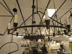 CHANDELIER OR PENDANT AS SHOWN * REFER TO PHOTOS * BUYER RESPONSIBLE FOR REMOVAL - BRING TOOLS AND LADDER AS ITEMS ARE CEILING MOUNTED 12'-14' CEILING HEIGHT*