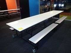 Learniture Mobile Bench Cafeteria Table 12' **sold 2X the money**
