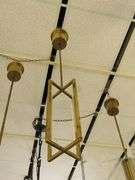 CHANDELIER OR PENDANT AS SHOWN * REFER TO PHOTOS * BUYER RESPONSIBLE FOR REMOVAL - BRING TOOLS AND LADDER AS ITEMS ARE CEILING MOUNTED 12'-14' CEILING HEIGHT*