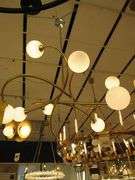 CHANDELIER OR PENDANT AS SHOWN * REFER TO PHOTOS * BUYER RESPONSIBLE FOR REMOVAL - BRING TOOLS AND LADDER AS ITEMS ARE CEILING MOUNTED 12'-14' CEILING HEIGHT*
