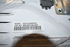SAMSUNG ELECTRIC DRYER MDL DVE341A3000W/A3 WHITE 120/240-V