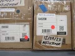 LOT OF APPROX. (10) BOXES OF ASSORTED LIGHTING PRODUCTS, WALL SCONCES & GLASS PCS