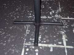 Round Bar Height Table w/ Metal Base and Heavy White Top **sold 2X the money**