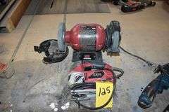 LOT, (1) SKIL JIGSAW 4495 AND (1) SKIL 6" 3380 BENCH GRINDER, 110-V