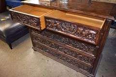 MODERN HISTORY 6-DRAWER CHEST, WOOD - APPROX. 54" X 23" X 41"