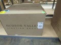 HUDSON VALLEY CHANDELIER AGED BRASS/OFF WHITE #MDS121-AGB/062