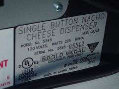 Gold Medal Single Button Nacho Cheese Dispenser **sold 2X the money**