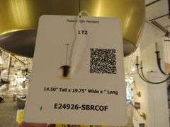 CHANDELIER OR PENDANT AS SHOWN * REFER TO PHOTOS * BUYER RESPONSIBLE FOR REMOVAL - BRING TOOLS AND LADDER AS ITEMS ARE CEILING MOUNTED 12'-14' CEILING HEIGHT*