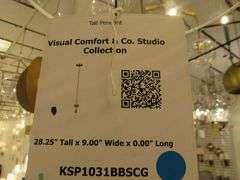 CHANDELIER OR PENDANT AS SHOWN * REFER TO PHOTOS * BUYER RESPONSIBLE FOR REMOVAL - BRING TOOLS AND LADDER AS ITEMS ARE CEILING MOUNTED 12'-14' CEILING HEIGHT*