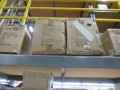 LOT OF APPROX. (62) BOXES, CRAFTMADE: 455-FG, 505-G4, 560-G4, Z200-AG CAST ALUMINUM PIER BASE, X6207-BNK-LED FLUSH MOUNT CEILING FIXTURE CRAFTMADE CAGED LED LIGHT KIT #LK2801-FB-LED, MONDO LED LIGHT KIT, RIVIERA III MED OUTDOOR LANTERN, CRAFTMADE 3-LIGHT VANITY BAR, CLEAR GLOBES, PORTER LIGHTING 1337 BLUE LAKE KATE CASSIDY, CRAFTMADE BUDGET WHITE FROST LED LIGHT KIT