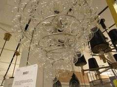 CHANDELIER OR PENDANT AS SHOWN * REFER TO PHOTOS * BUYER RESPONSIBLE FOR REMOVAL - BRING TOOLS AND LADDER AS ITEMS ARE CEILING MOUNTED 12'-14' CEILING HEIGHT*