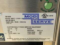 2009 MOD-U-SERVE MCT-CFSP-1-S MODULAR HOT FOOD SERVING COUNTER