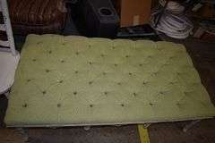 ASSORTED FURNITURE AND MORE AS SHOWN INCLUDING (3) CHAIRS, (1) STOOL, (1) BENCH SEAT AND WIRE RACK WITH CONTENTS AS SHOWN