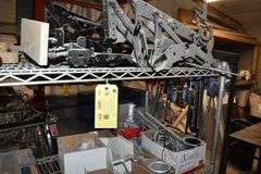 (2) WIRE SHELVES SOLD WITH CONTENTS AS SHOWN