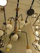 CHANDELIER OR PENDANT AS SHOWN * REFER TO PHOTOS * BUYER RESPONSIBLE FOR REMOVAL - BRING TOOLS AND LADDER AS ITEMS ARE CEILING MOUNTED 12'-14' CEILING HEIGHT*