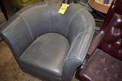 (4) ASSORTED PIECES OF FURNITURE AS SHOWN INCLUDING (3) CHAIRS, (1) OTTOMAN - APPROX. 60" X 40" X 19"