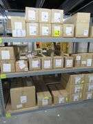 LOT OF ASSORTED (32) BOXES OF VISUAL COMFORT/GENERATION LIGHTING PRODUCTS, (10) TRAVERSE MIRAGE WH #14916RD-15, (1) 5-LIGHT ISLAND PENDANT #6690305-778, (1) LARGE 1-LIGHT OUTDOOR WALL PENDANT #8837401-12, (2) 4-LIGHT WALL/BATH #4457104-112, (3) 3-LIGHT WALL/BATH SCONCE #4420903-05, (1) LED WALL/BATH #45040935-112, (2) 1-LIGHT MINI PENDANTS #6177101EN3-848, (7) 4-LIGHT WALL/BATH SCONCE #4420904-112, ETC.